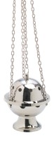 Messing vernickelt Thurible nickel plated H 11 cm