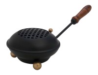Eisen schwarz Incense pan large D 11 cm