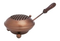 Eisen Kupfer Incense pan copper finish D 11 cm