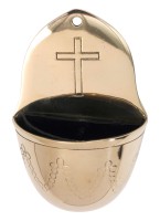 Messing Holy water font H 13 cm