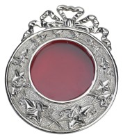 Messing versilbert Wall hanging reliquary 9,5x11,5 cm silver plated