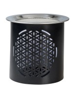 Eisen schwarz Incense burner, iron, black H 8 cm