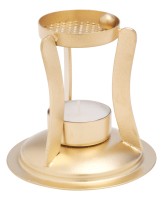 Eisen gold Incense burner gold H 10 cm