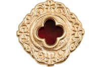 gold Pocket Reliquary gold plated D 6 cm