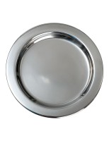 Plate stainless steel polished D 11 cm