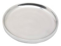 Alu poliert Coaster round D 12 cm polished