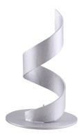 Candle stand alu silver D 4 cm