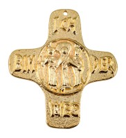 Alu gold Wall-hanging cross 