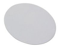 Teller oval Alu weiß 10x8 cm