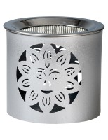 Incense burner, iron, silver H 6 cm