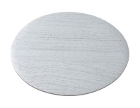 Coaster oval alu silver 10x8 cm