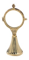 Messing Monstrance gold plated H 18 cm