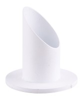 Candle stand alu white D 4 cm