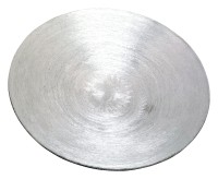 Coaster aluminum silver D 12,5cm