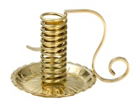Messing Spiral candlestand H 12 cm