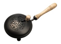 Eisen schwarz Incense pan iron black D 12 cm