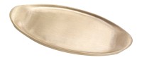 Messing matt Piattino ovale L 18 cm opaco