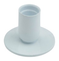 Candleholder iron white H 4,5 cm