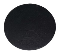 Teller Alu schwarz D 10 cm