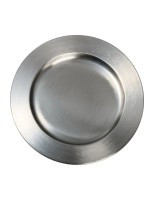 Edelstahl matt Plate stainless steel matt D 21 cm
