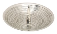 Spiral-Teller vernickelt mit Dorn D 10 cm