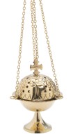 Messing Thurible with cross H 16 cm