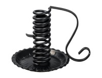Spiral-Leuchter schwarz H 12 cm