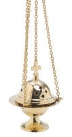 Messing Thurible w/cross H 11 cm