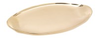Messing poliert Piattino ovale L 18 cm