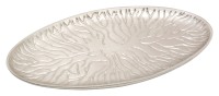 Messing vernickelt Platillo oval 18x9 cm