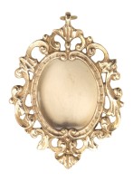 Messing vergoldet Reliquary golden plated brass H 11 cm