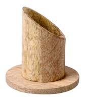 Holz natur Candelero de madera, color natural D 5 cm