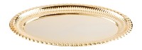 Messing vergoldet Tray gold plated 16x24 cm