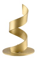 Alu gold Leuchter Spirale Alu gold D 4 cm