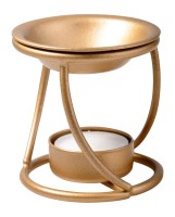 Eisen gold Incense burner, iron, gold plated H 7,5 cm