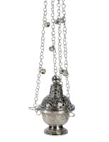 Messing vernickelt Thurible H 16 cm nickel plated