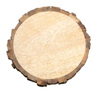 Teller Holz natur mit Rinde D 14 cm
