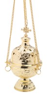Messing vergoldet Thurible gold plated H 18 cm