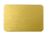 Alu gold Kerzenteller Alu gold 20,5x14 cm
