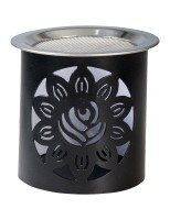 Eisen schwarz Incense burner, iron, black H 8 cm