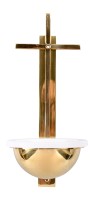 Messing Weihwasser-Becken H 31 cm