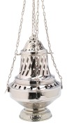 Thurible XXL H 33 cm d 21 cm nickel plated