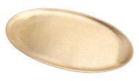 Messing matt Piattino ovale 20x11 cm opaco