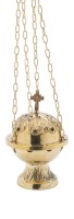 Messing Thurible with cross H 15 cm