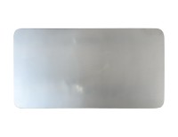 Edelstahl poliert Plato, acero inoxidable, pulido 30x16 cm