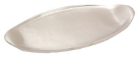 Messing vernickelt Platillo oval L 18 cm